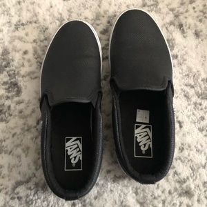 Sz. 7 Men’s Vans Pleather Sneakers